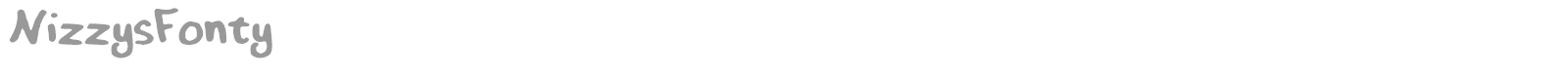 Nizzys Fonty font preview